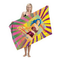 Custom Fiber Reactive Premium Terry Velour Beach Towel (35"x60")